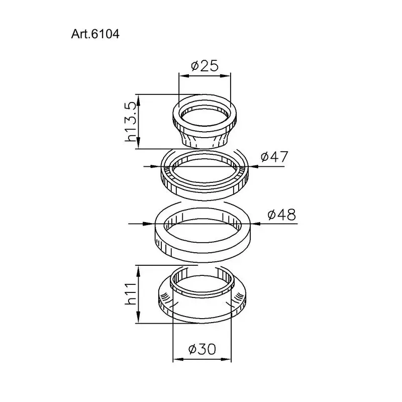 Roulements de direction Buzzetti Yamaha X-Max, Mbk Skycruiser