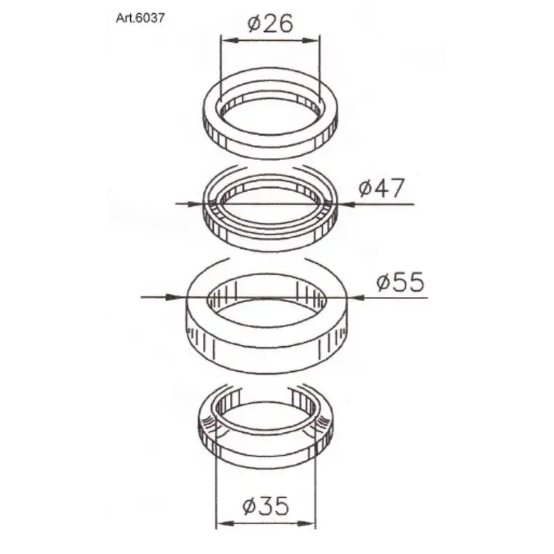 Roulements de direction Buzzetti KYMCO, HONDA