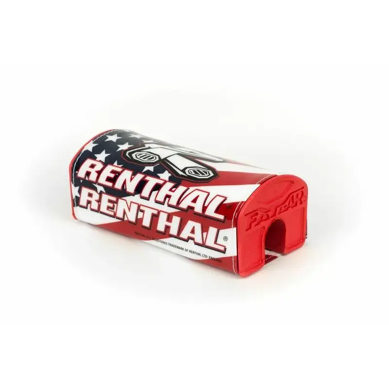 Mousse de guidon renthal fatbar® rouge/déco drapeau usa