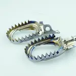 Repose-pieds SCAR anti-boue titane Kawasaki KXF