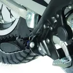 Repose-pieds S3 Hard Rock position centrale acier noir