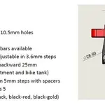 Pontets de guidon GILLES TOOLING 2DGT réglables noir Indian FTR1200
