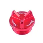 Bouchon de carter d&#039;huile LIGHTECH 2 trous rouge M22 x 1,5