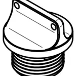 Bouchon de carter d&#039;huile LIGHTECH 2 trous or M22 x 1,5