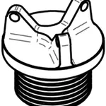 Bouchon de carter d&#039;huile LIGHTECH 3 trous or M24 x 2