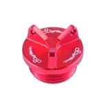 Bouchon de carter d&#039;huile LIGHTECH 2 trous rouge M20 x 1,5
