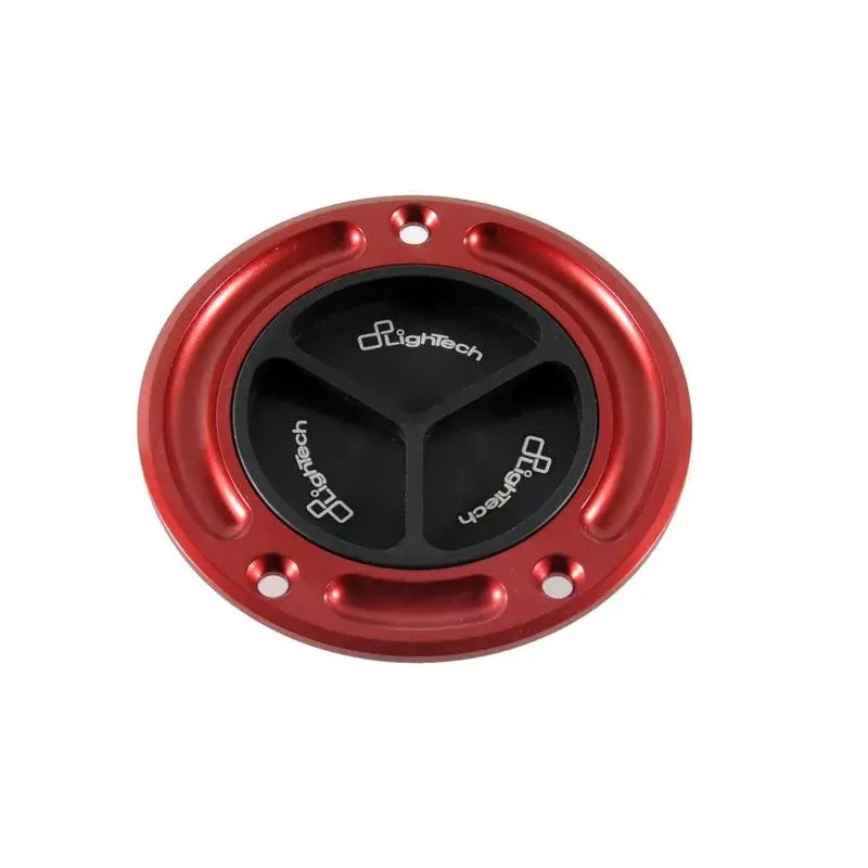 Bouchon de réservoir LIGHTECH noir/rouge à vis Honda CBR1000RR