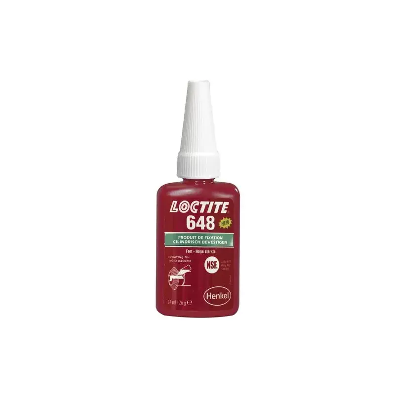Fixation des emmanchements LOCTITE 648 flacon 24ml