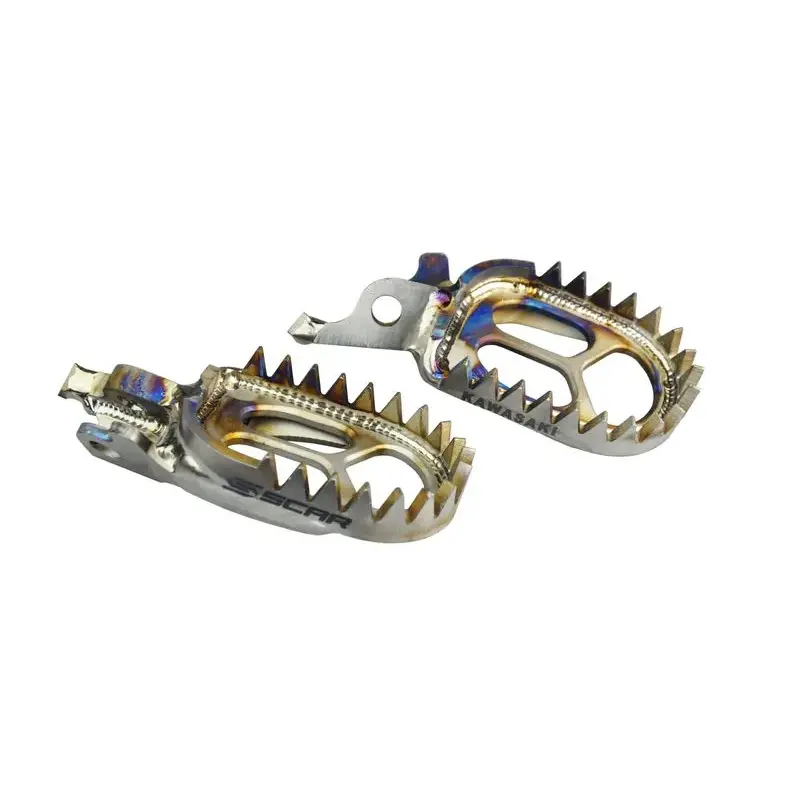 Repose-pieds SCAR Titane Kawasaki KX250F/KX450F