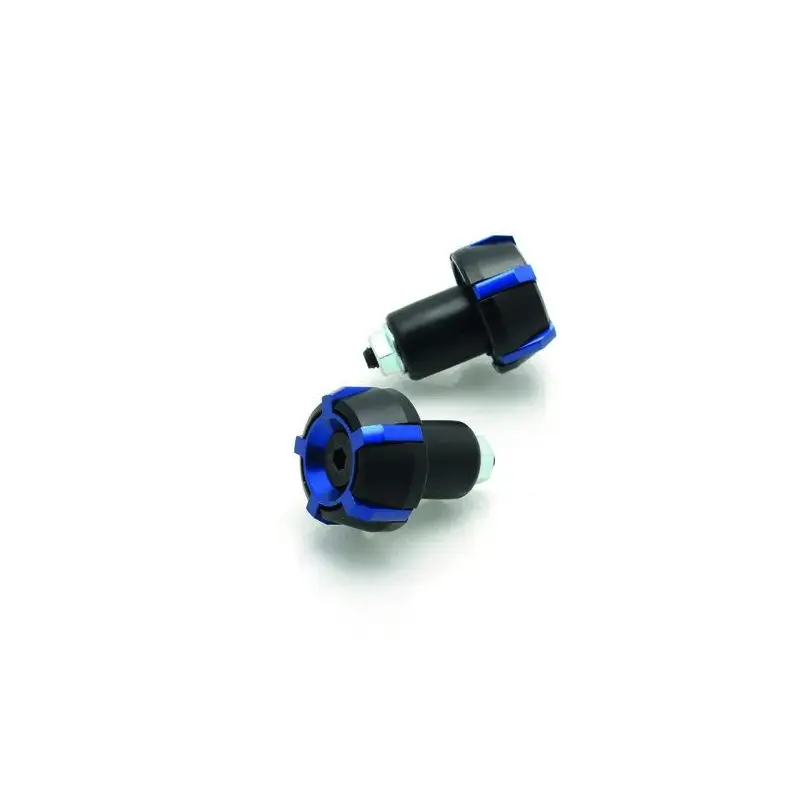 Embouts de guidon V PARTS Spark Ø18mm Noir/Bleu