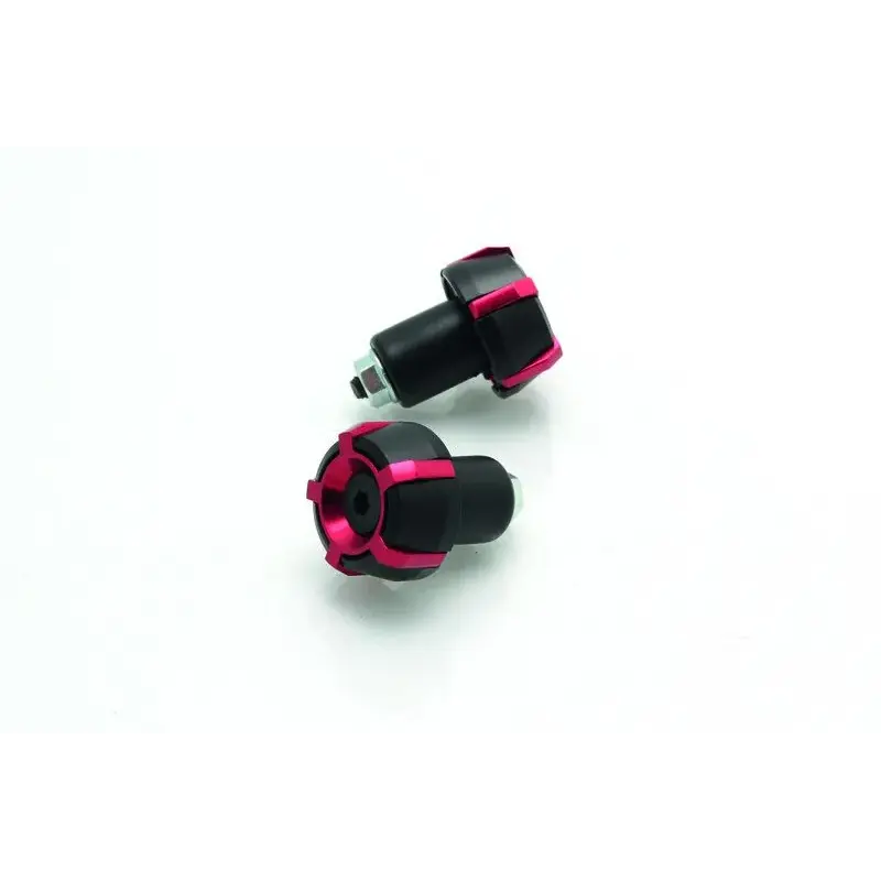 Embouts de guidon V PARTS Spark Ø18mm Noir/Rouge