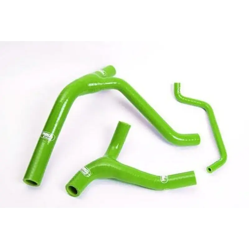 Durites de radiateur SAMCO kit transformation Y vert - 3 durites Kawasaki KX450F