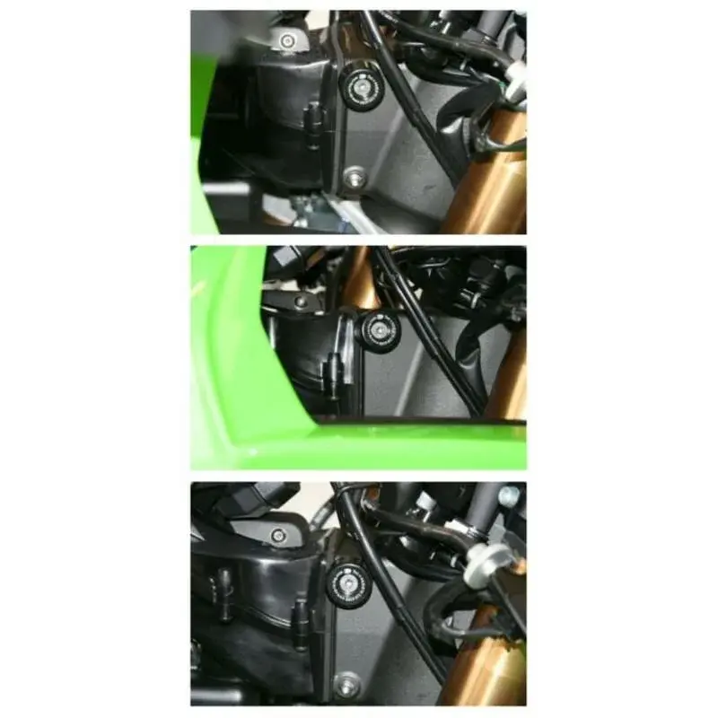Protections de butée de direction R&G RACING noir Kawasaki ZX-6R/10R