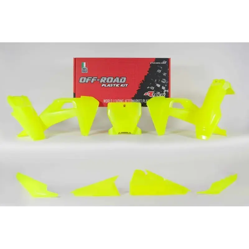 Kit plastique RACETECH jaune fluo Husqvarna TC/FC