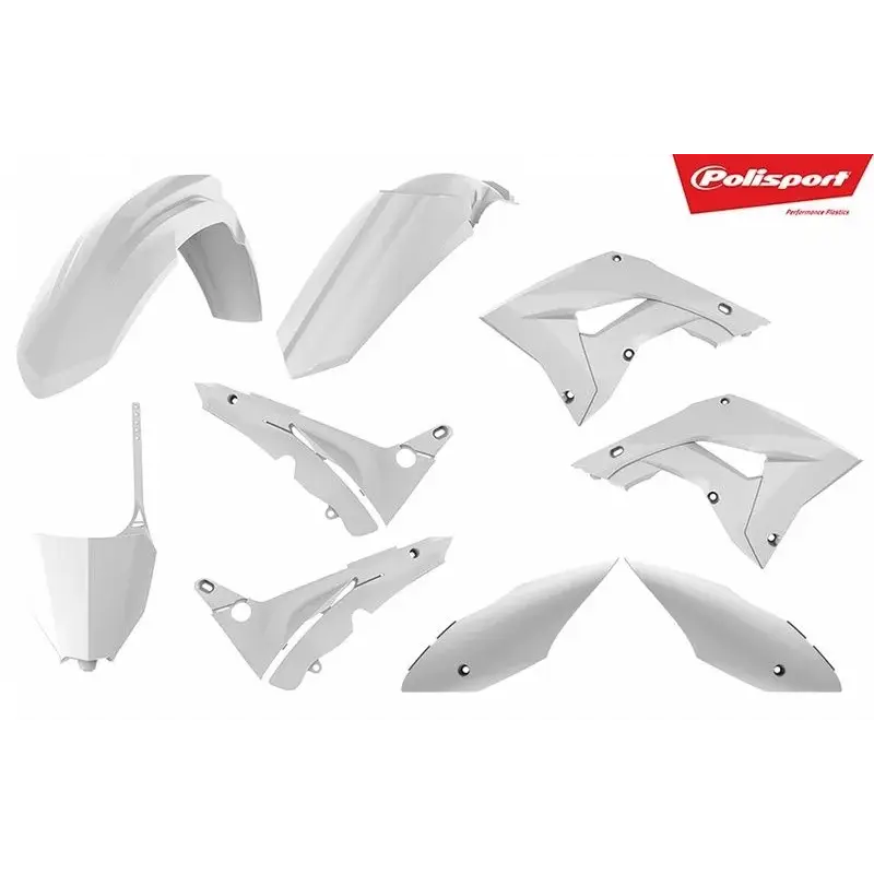 Kit plastiques polisport blanc honda cr125/250r