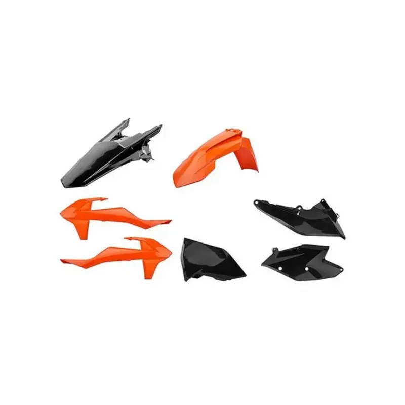 Kit plastique POLISPORT MX orange/noir KTM SX/SX-F