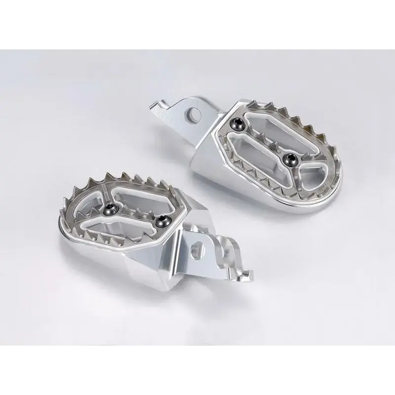Repose-pieds BIHR Evolution argent Kawasaki KX250F/450F