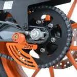 Protège couronne R&amp;G RACING aluminium orange KTM RC125/200/390