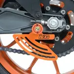 Protège couronne R&amp;G RACING aluminium orange KTM RC125/200/390