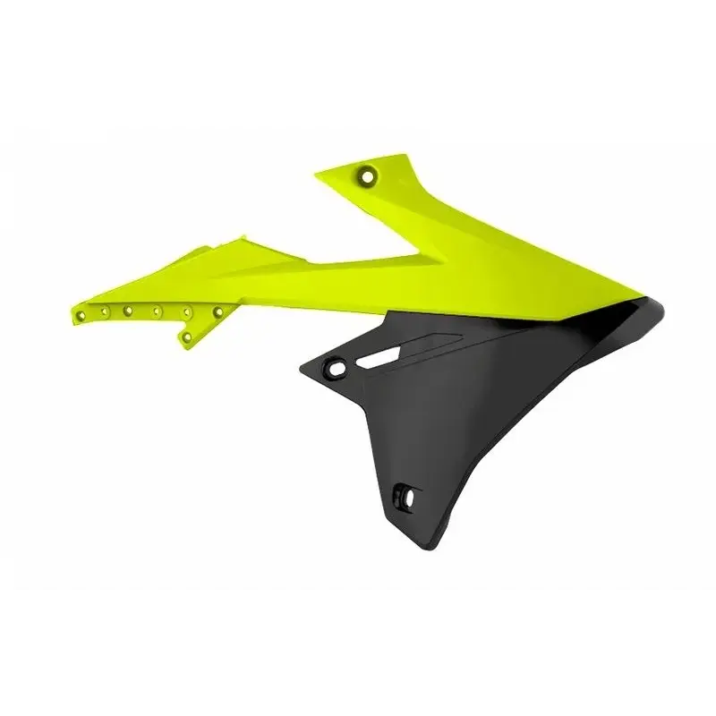 Ouïes de radiateur polisport jaune fluo suzuki rm-z450