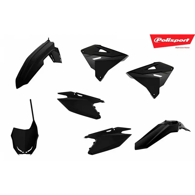 Kit plastiques POLISPORT restyle 2019 noir Suzuki RM125/250