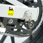 Pions de bras oscillant R&amp;G RACING avec platine argent Aprilia RS4 50/125