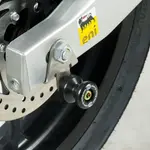 Pions de bras oscillant R&amp;G RACING avec platine argent Aprilia RS4 50/125