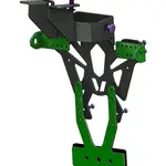 Support de plaque V PARTS noir Kawasaki ER6