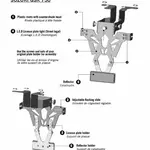 Support de plaque V PARTS noir Suzuki GSR750