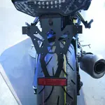 Support de plaque V PARTS noir Yamaha MT-09/MT-10