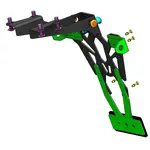 Support de plaque V PARTS noir Yamaha MT-09/MT-10