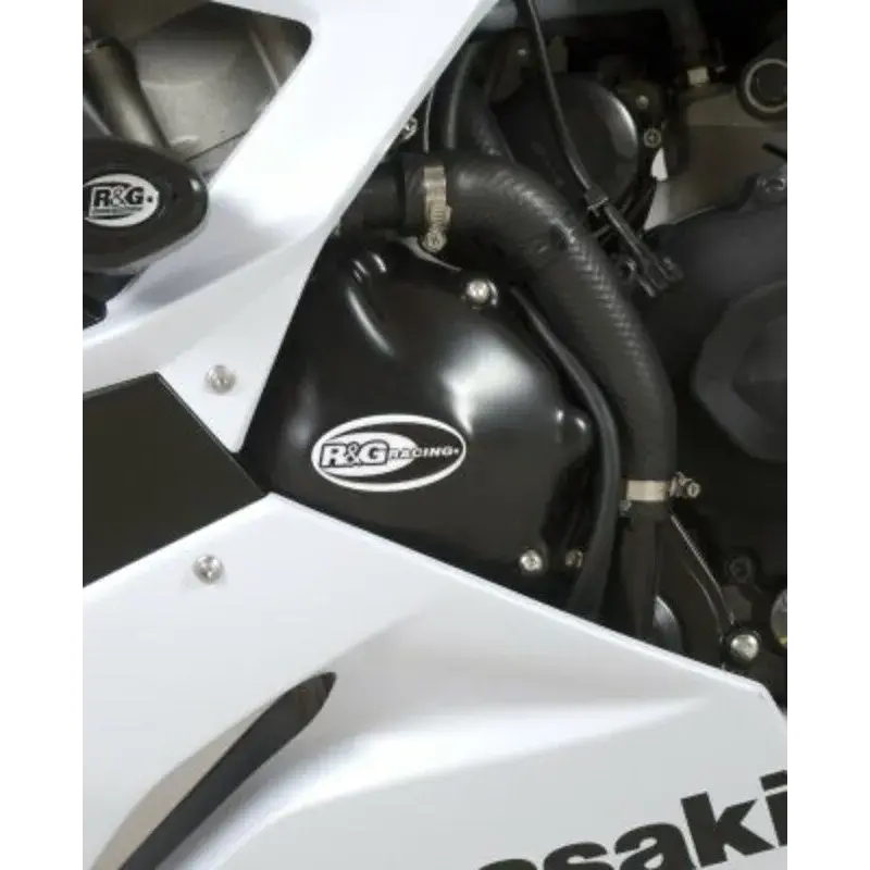 Couvre-carter gauche (alternateur) R&G RACING noir Kawasaki ZX-6R