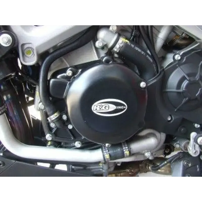 Couvre-carter gauche R&G RACING noir Aprilia RSV4/Tuono