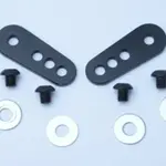 Adaptateur de plaque d&#039;immatriculation R&amp;G RACING noir pour support de plaque