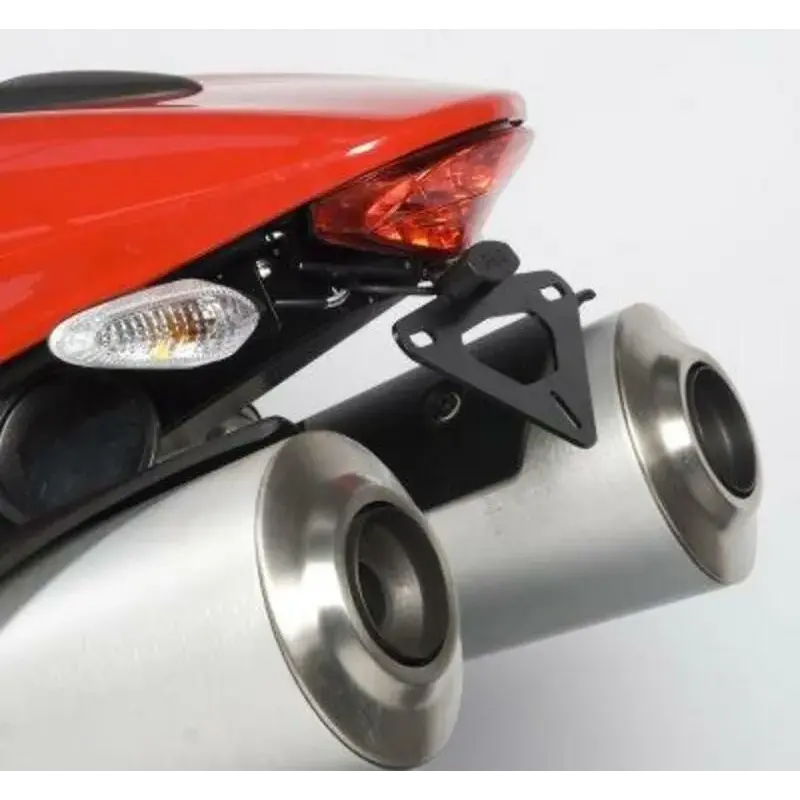 SUPPORT DE PLAQUE R&G RACING NOIR POUR MONSTER 696, 796, 1100 '08-11