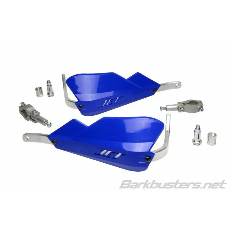 Kit protège-mains BARKBUSTERS Jet montage 2 points embout de guidon droit Ø22mm bleu