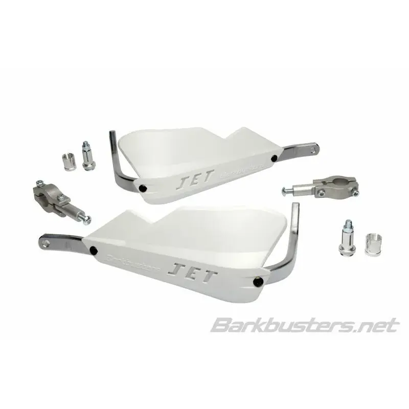 Kit protège-mains BARKBUSTERS Jet montage 2 points embout de guidon droit Ø22mm blanc