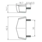 Feux arrière KOSO Nano LED rouge universel