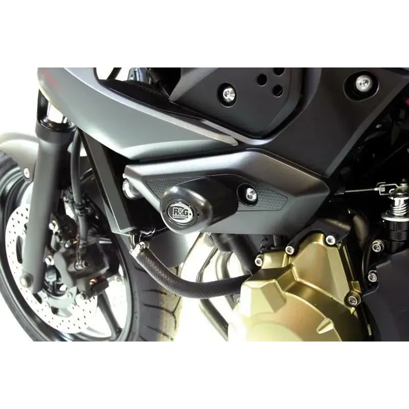 Tampons de protection R&G RACING Aero noir Yamaha XJ6 N/S Diversion
