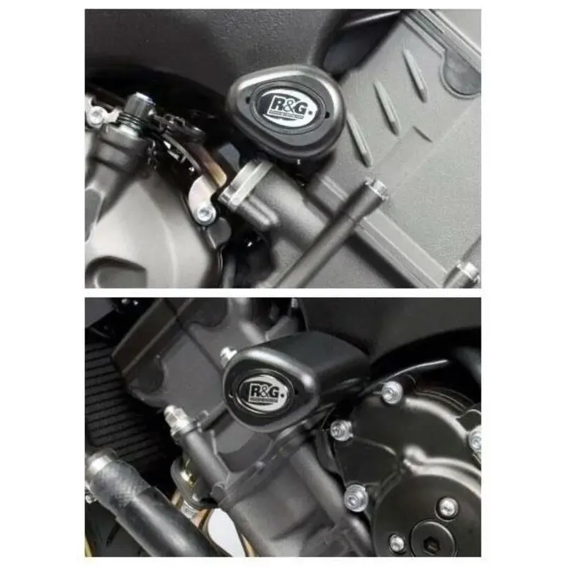 Tampons de protection R&G RACING Aero noir Yamaha