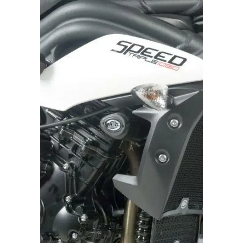 Tampons de protection R&G RACING Aero noir Triumph Speed Triple 1050/R / Speed 94/R