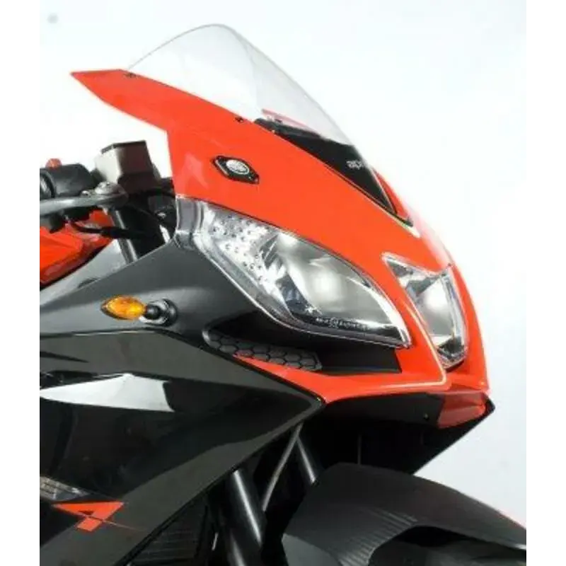 Caches orifice rétroviseur R&G RACING noir Aprilia RS4 125/RSV4 RR/RF