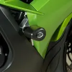 Tampons de protection R&amp;G RACING Aero noir Kawasaki ER6-F