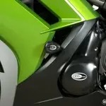 Tampons de protection R&amp;G RACING Aero noir Kawasaki ER6-F
