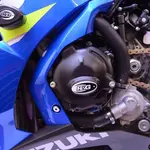 Couvre-carter gauche R&amp;G RACING noir Suzuki GSX-R1000