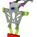 Support de plaque V PARTS noir Suzuki GSX-S750/1000