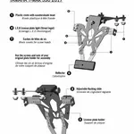 Support de plaque V PARTS noir Yamaha T-Max 530