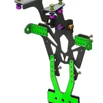 Support de plaque V PARTS noir Honda NC750X