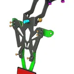 Support de plaque V PARTS noir Honda NC750X