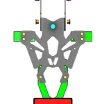 Support de plaque V PARTS noir Honda NC750X
